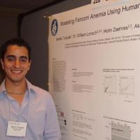 Asmin wows the crowd with his poster, ISSCR 2005, San Francisco, CA