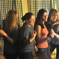 Lab retreat 2011, Stowe, Vermont - The ladies knocking our some sweet beats